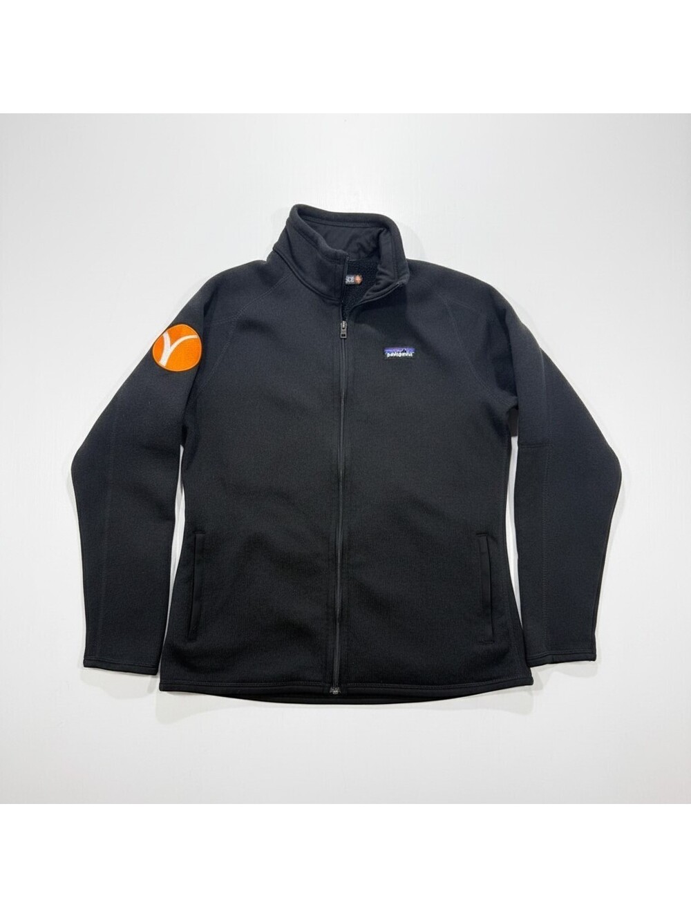 Patagonia Better Sweater Jacket Womens XL Black Full Zip Fleece Yoga Logo